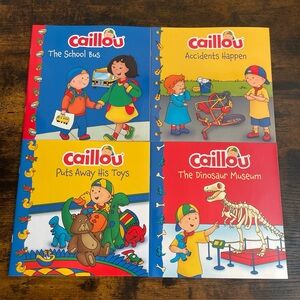 Clubhouse Caillou Paperback Kids Book Set Lot Of 4 Books Brand New